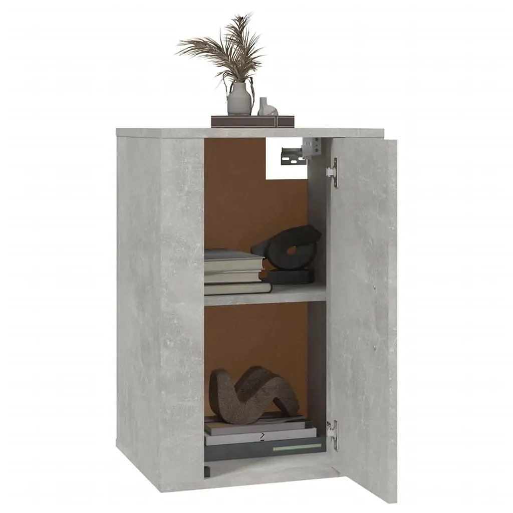 Grey Floating Shelf Wall Mounted TV Cabinet Media Storage Unit 40x34.5x60cm