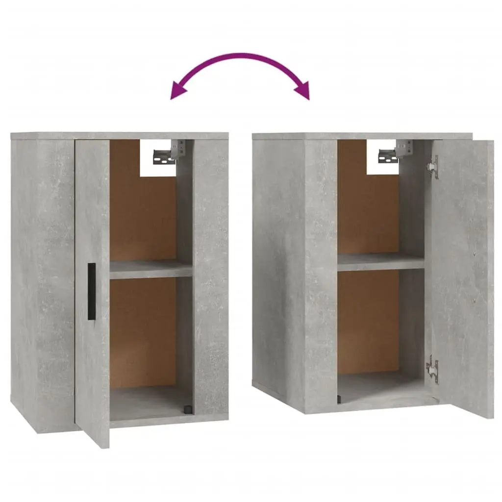 Grey Floating Shelf Wall Mounted TV Cabinet Media Storage Unit 40x34.5x60cm