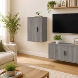 Specifications of Grey Sonoma Wall Mounted TV Cabinet