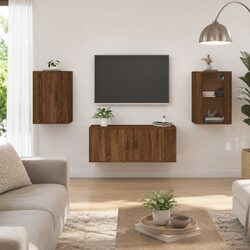 Specifications for Brown Oak Wall Mounted TV Cabinet