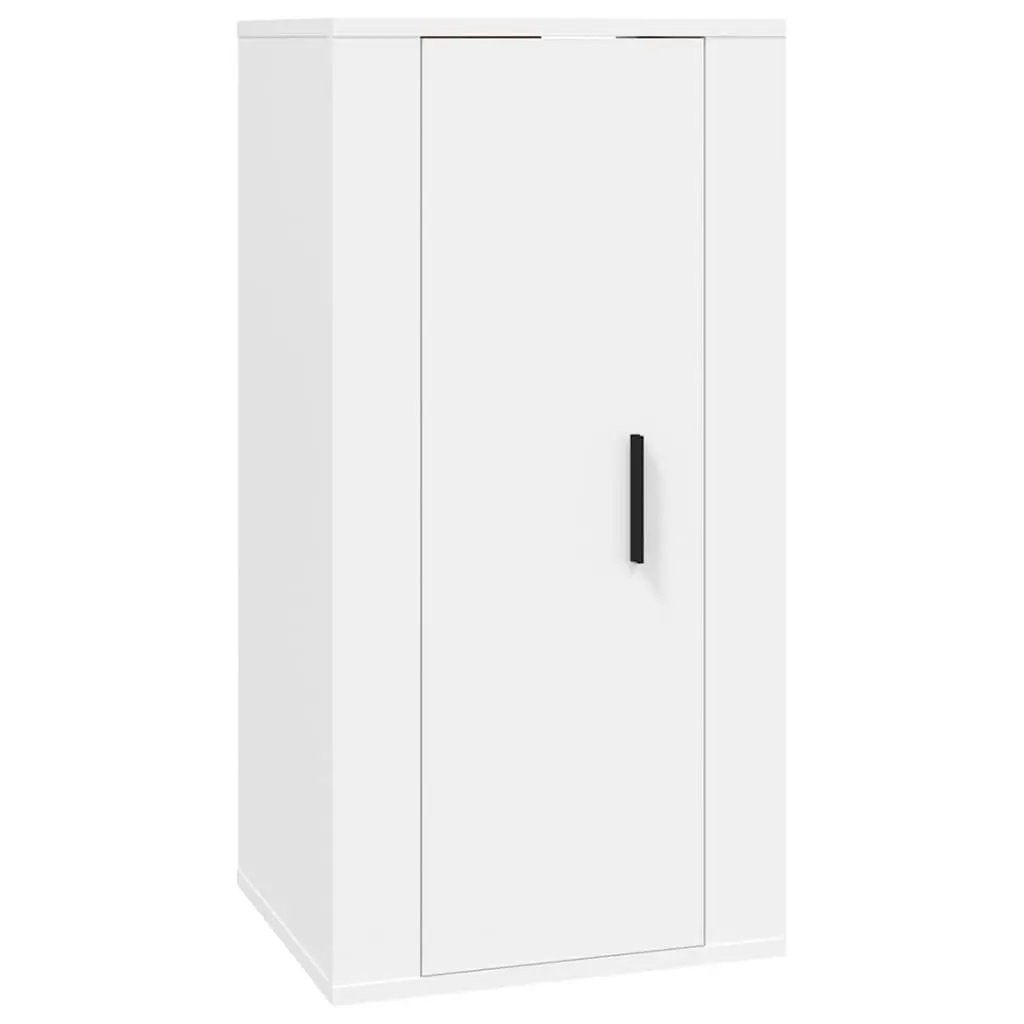 Wall Mounted TV Cabinet for Living Room or Bedroom White 40x34.5x80cm