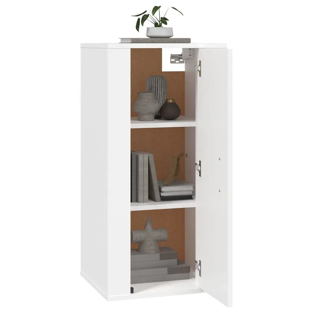 Wall Mounted TV Cabinet for Living Room or Bedroom White 40x34.5x80cm
