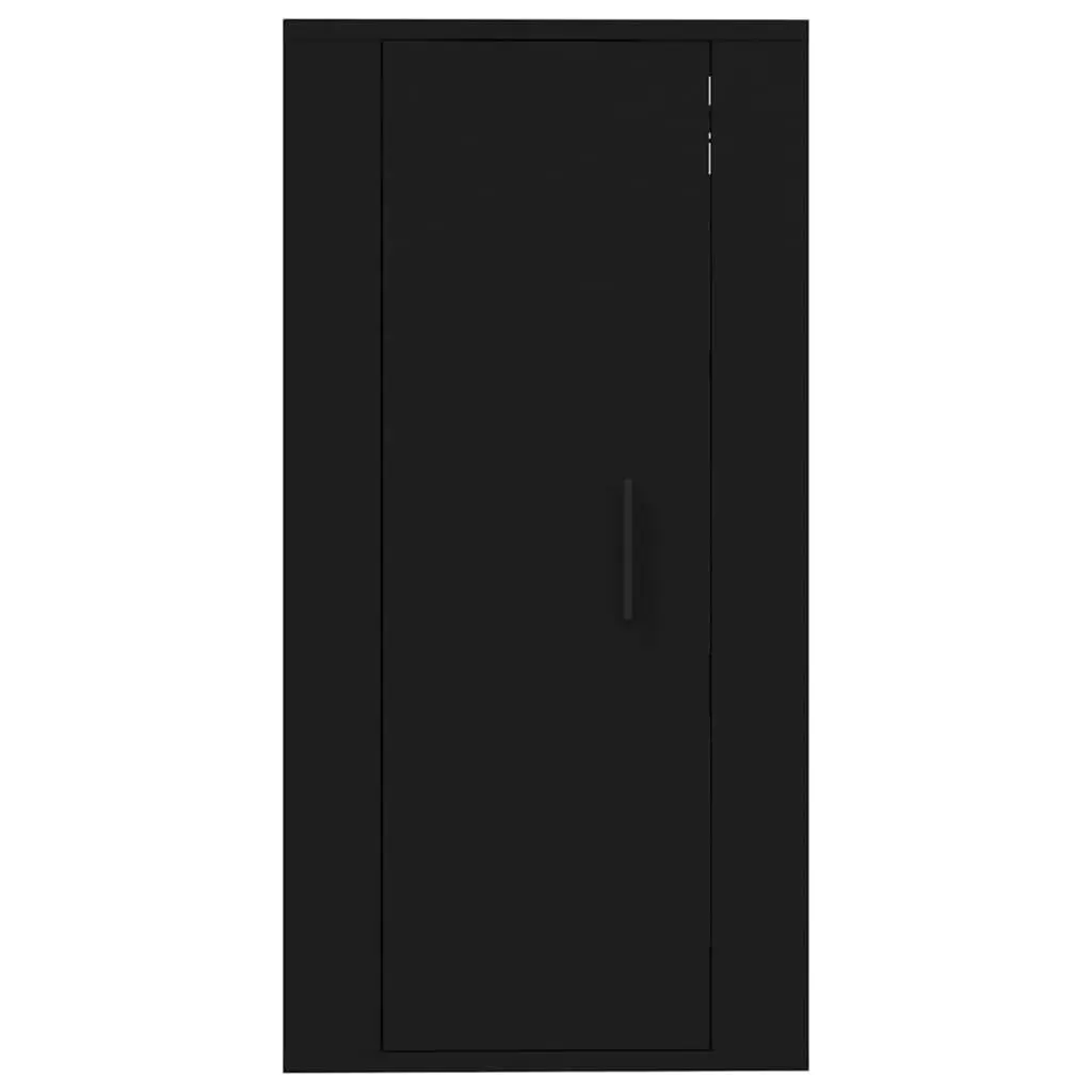 Wall Mounted TV Cabinet Black Media Display Unit 40x34.5x80cm