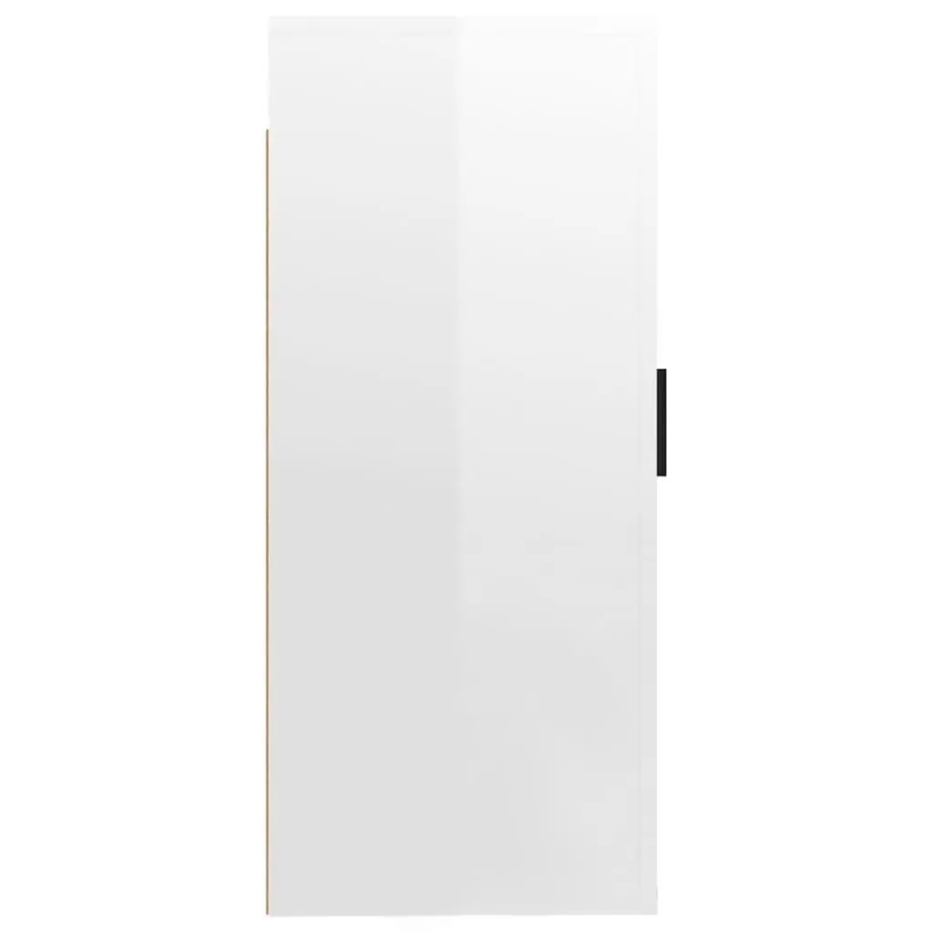 Wall Mounted TV Cabinet White High Gloss Media Storage Unit Floating Display