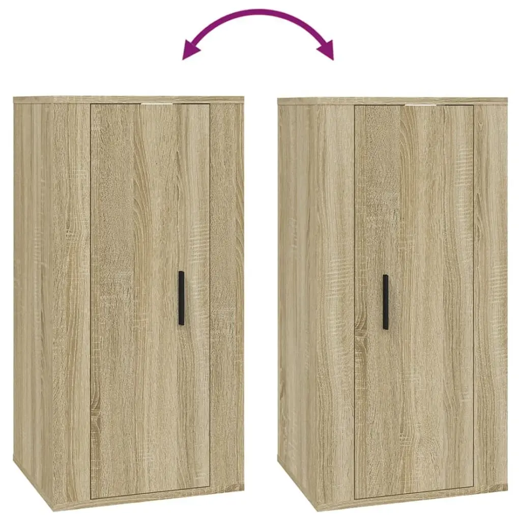 Brown Wall-Mounted TV Cabinet