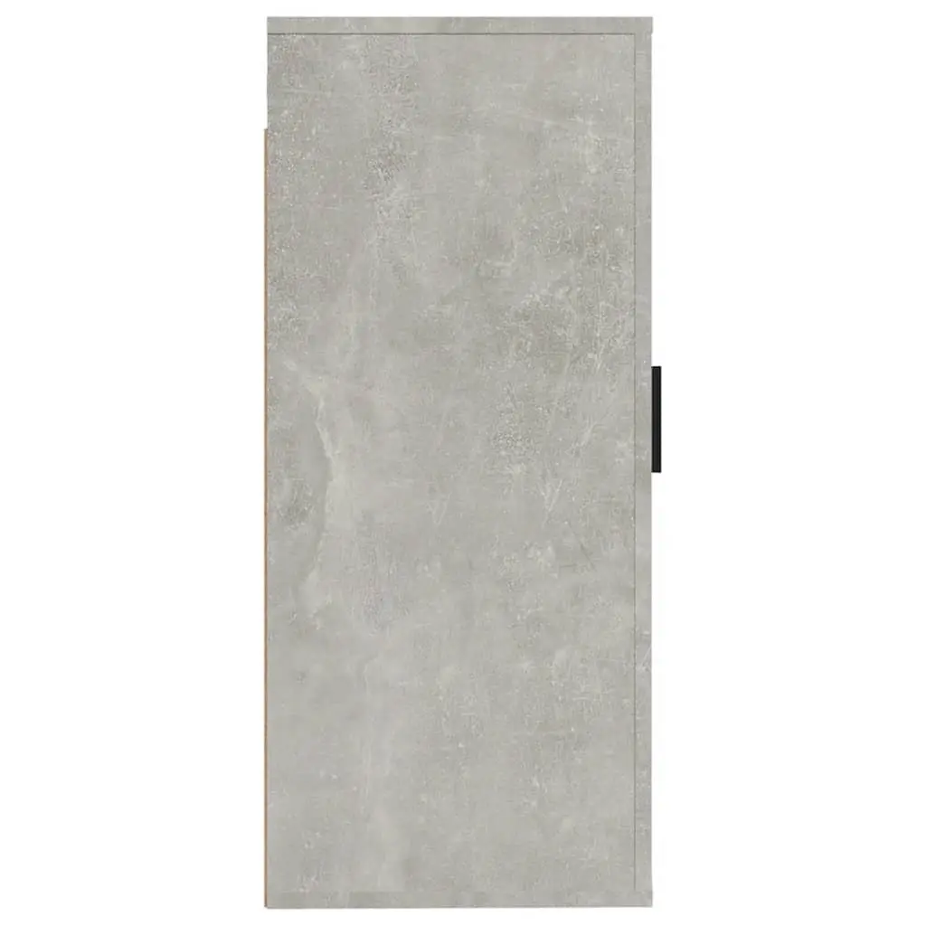 Wall Mounted TV Cabinet Grey Storage Unit 3 Compartments Media Organiser