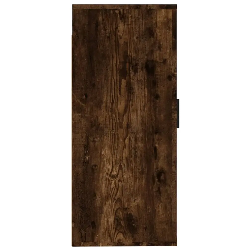 Wall Mounted TV Cabinet Storage Unit for Living Room Bedroom Media Space Brown Engineered Wood 40 x 34.5 x 80 cm