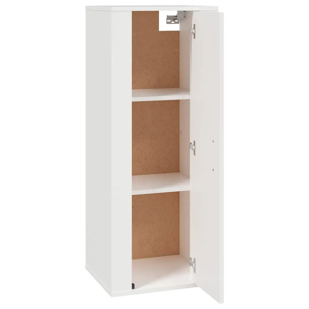 White Media Organizer Wall Mounted TV Cabinet Storage Unit 40x34.5x100cm