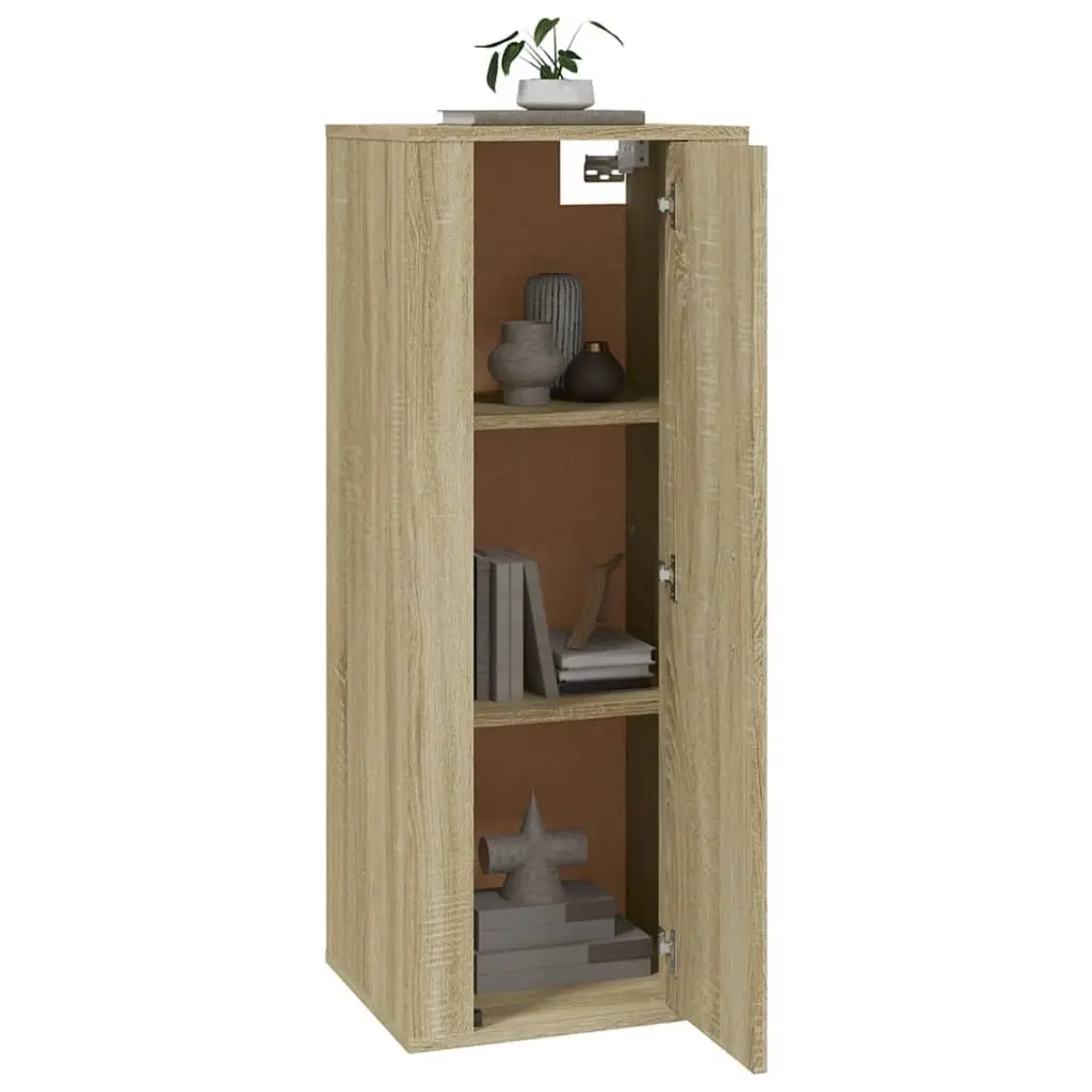 Wall Mounted TV Cabinet for Living Room Bedroom Brown 40 x 34.5 x 100 cm