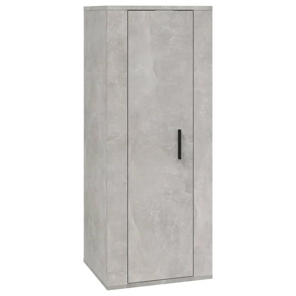 Media Storage Unit Grey 40x34.5x100cm Wall Mounted