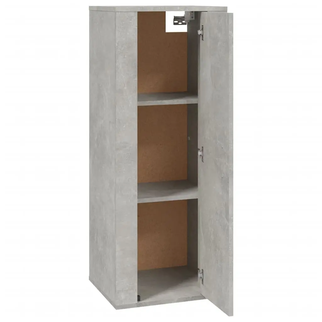 Media Storage Unit Grey 40x34.5x100cm Wall Mounted
