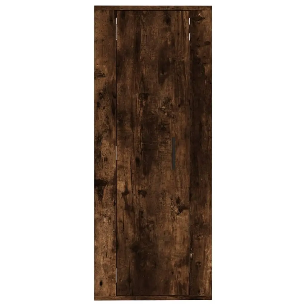 Brown Engineered Wood TV Cabinet Wall Mounted Storage Unit 40x34.5x100cm for Living Room Bedroom Entertainment