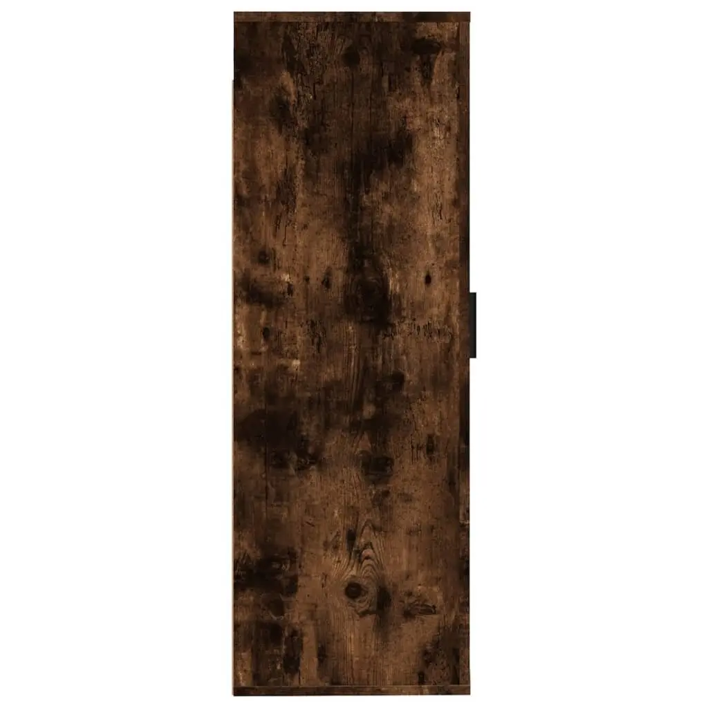 Brown Engineered Wood TV Cabinet Wall Mounted Storage Unit 40x34.5x100cm for Living Room Bedroom Entertainment