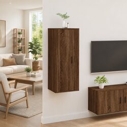 Specifications of Wall Mounted TV Cabinet Brown Oak 40x34.5x100cm