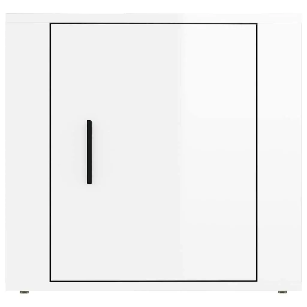 Bedside Cabinets White Storage Nightstand Bedroom Furniture Set 50 x 39 x 47 cm