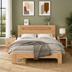 Bedside Cabinets 2 pcs Brown Storage Side Tables Bedroom Furniture Organiser