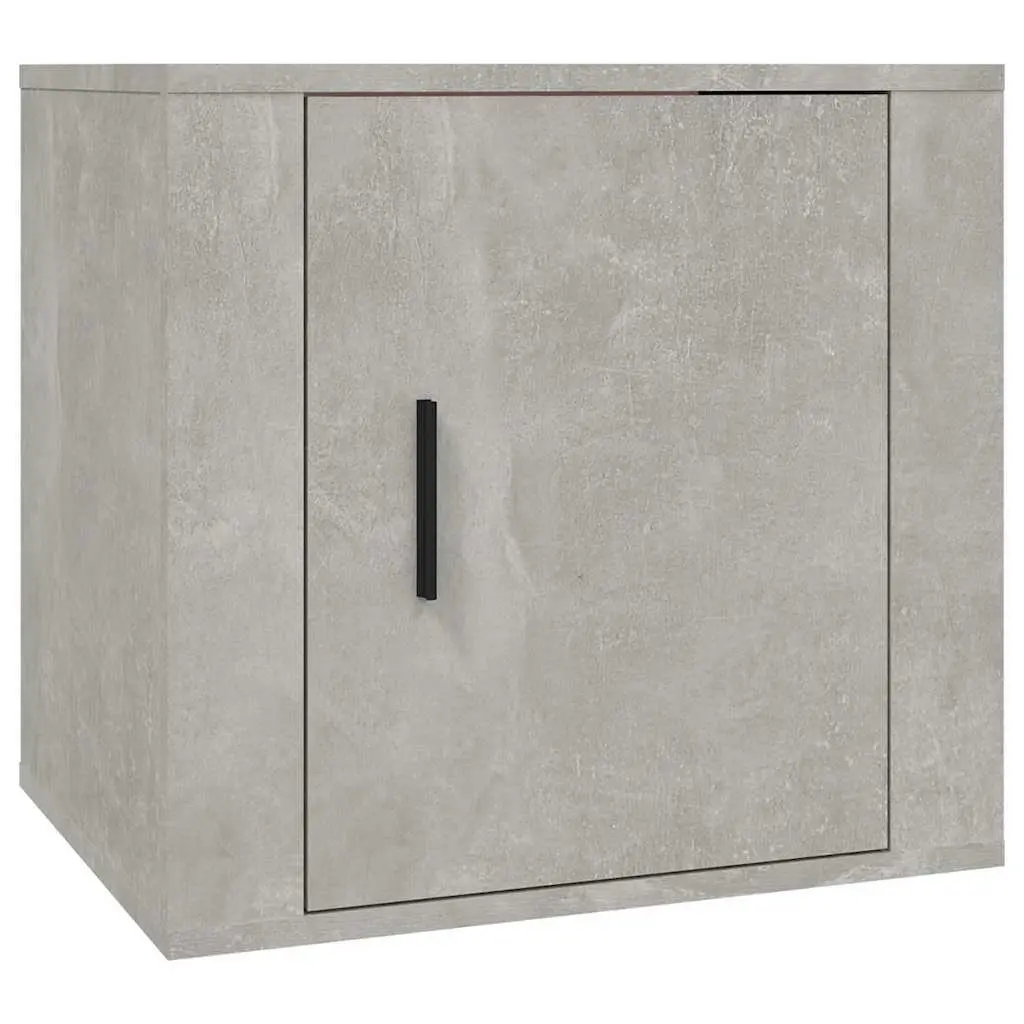 Bedside Cabinet Storage Unit Grey Nightstand Bedroom Furniture 50 x 39 x 47 cm