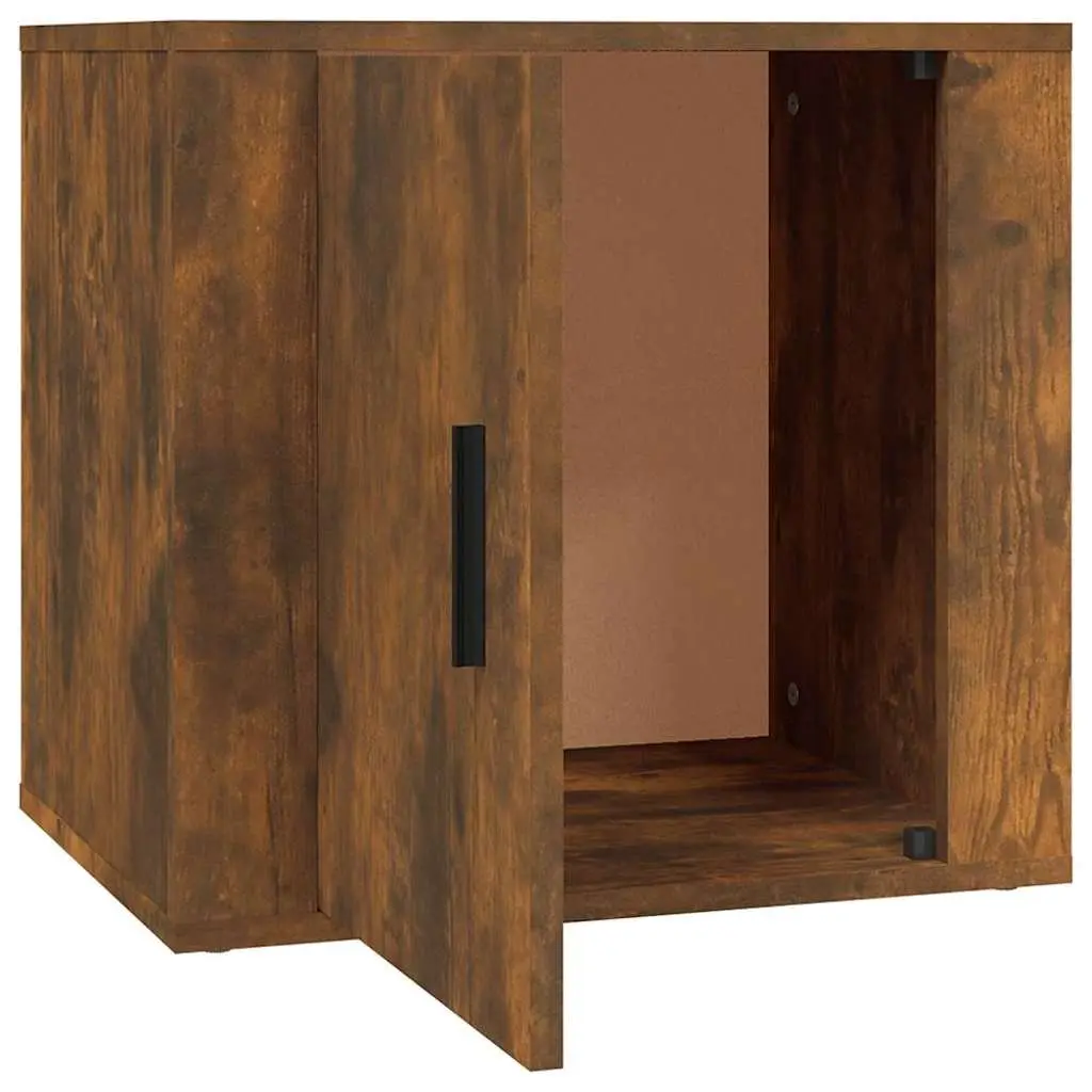Bedside Cabinets 2 Pieces Storage Units Nightstand Bedroom Furniture Brown Wood