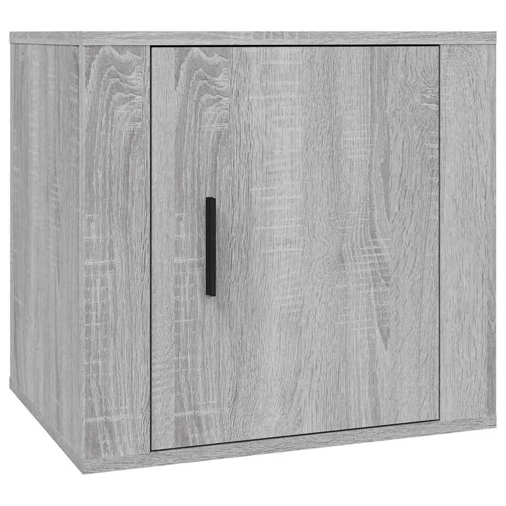 Bedside Storage Cabinets 2 pcs Grey Sonoma Nightstand Side Table 50x39x47cm