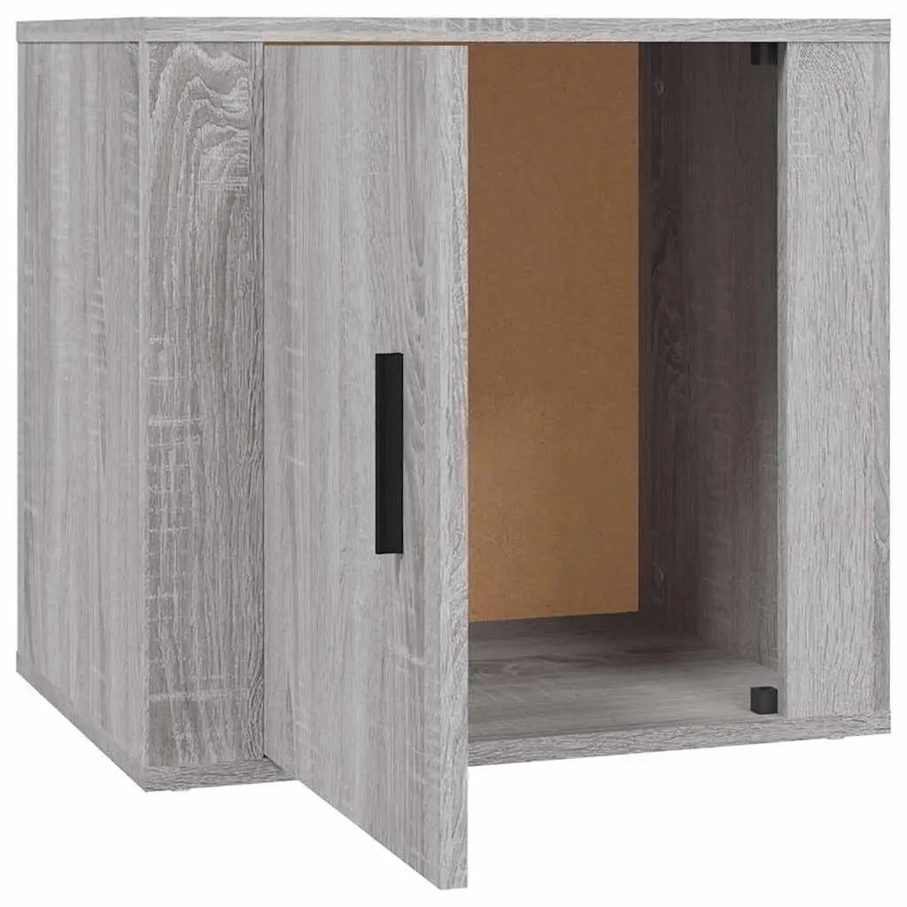 Bedside Storage Cabinets 2 pcs Grey Sonoma Nightstand Side Table 50x39x47cm