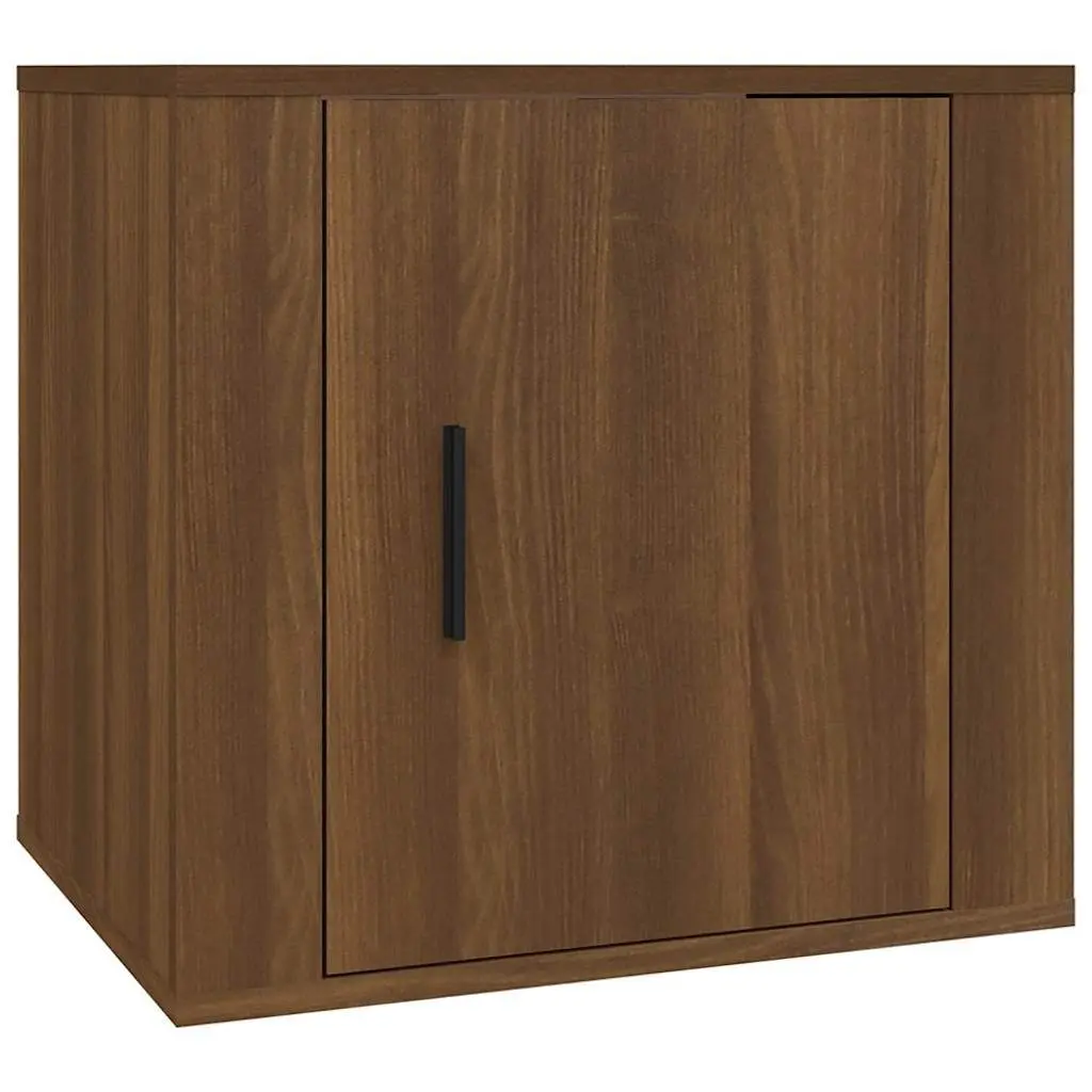 Bedside Cabinets 2 pcs Brown Oak Storage Furniture Side Table Nightstand Bedroom