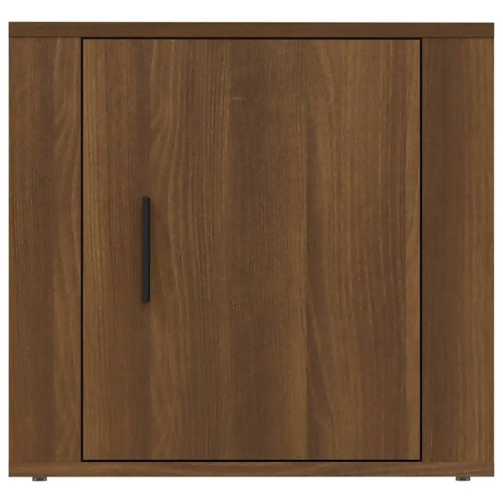 Bedside Cabinets 2 pcs Brown Oak Storage Furniture Side Table Nightstand Bedroom