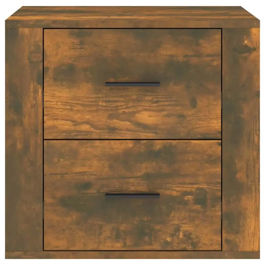 Bedside Cabinet Storage Organiser Engineered Wood Brown Bedroom 50 x 39 x 47 cm
