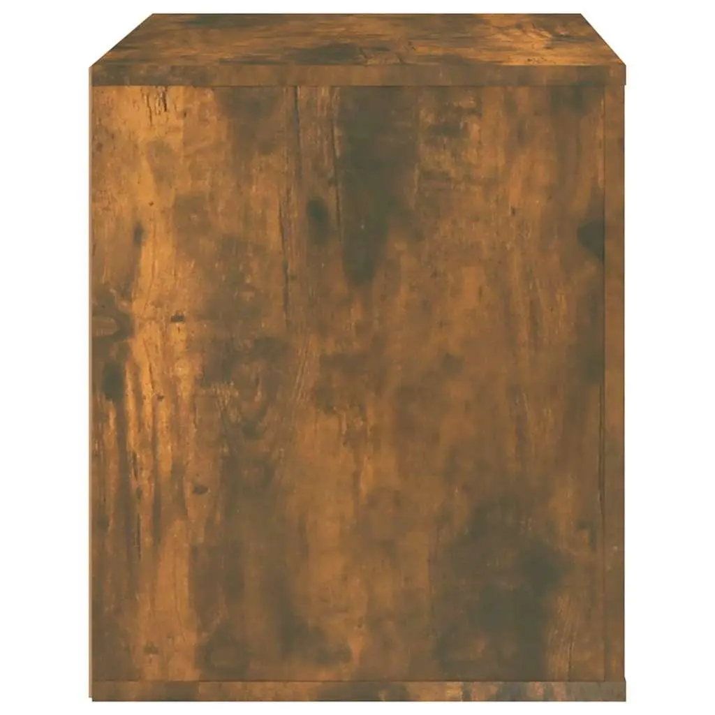 Bedside Cabinet Storage Organiser Engineered Wood Brown Bedroom 50 x 39 x 47 cm