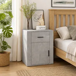 Grey Nightstand Specifications: 50 x 36 x 60 cm