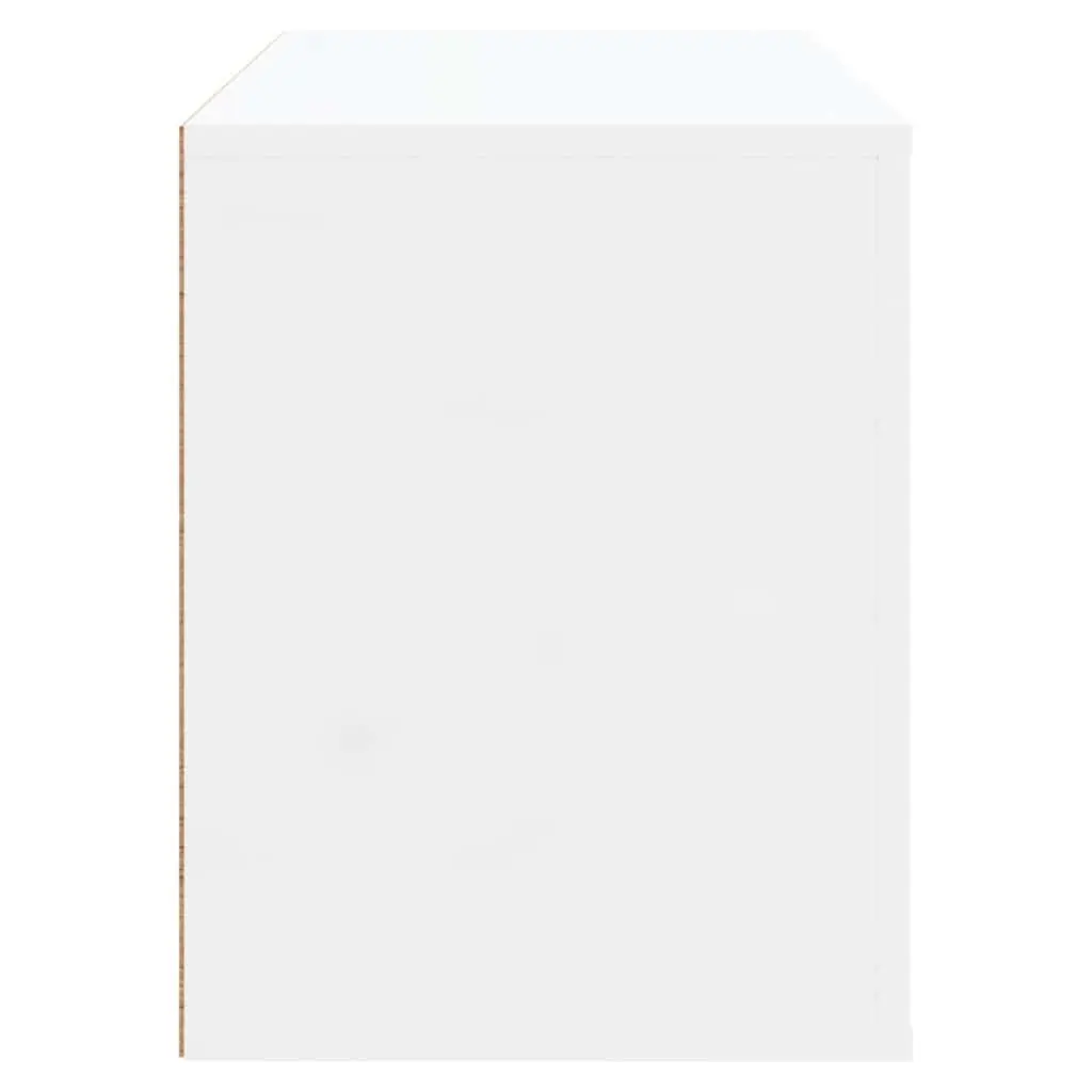 Shoe Cabinet for Home Storage 80x35x45 cm High Gloss White Engineered Wood