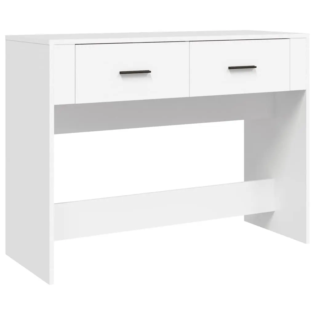 Console Table White 100x39x75 cm Engineered Wood Entryway Hallway Storage