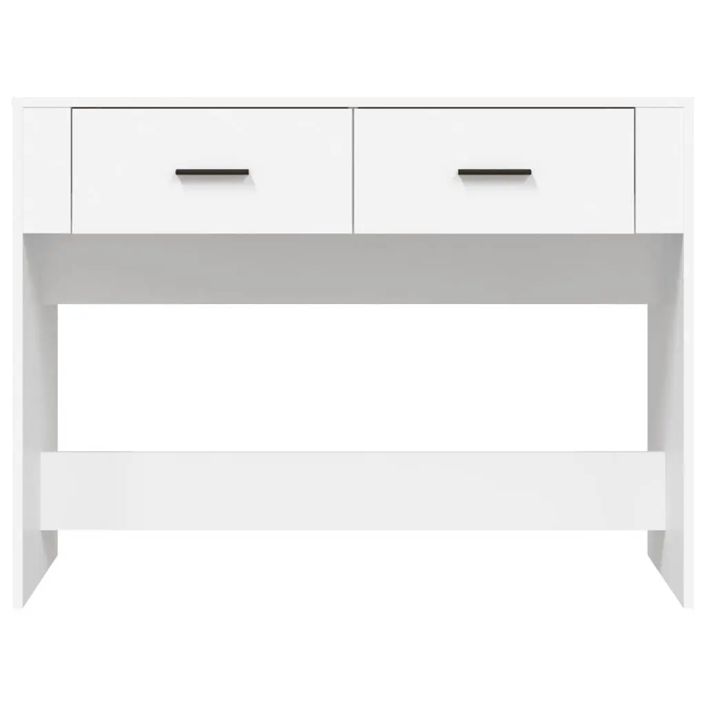 Console Table White 100x39x75 cm Engineered Wood Entryway Hallway Storage