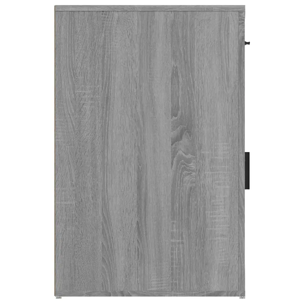 Grey Desk Cabinet with Storage Options