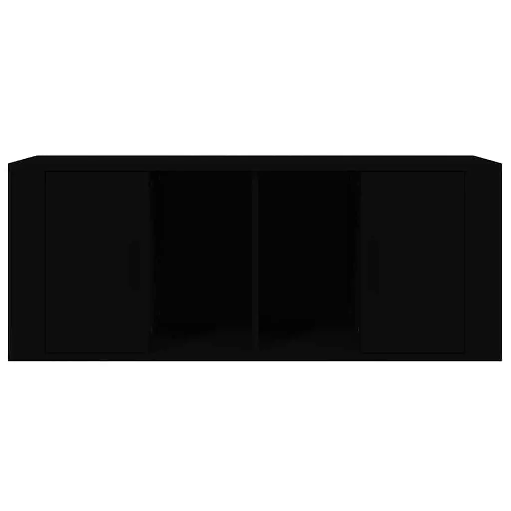 Black TV Cabinet 100x35x40 cm