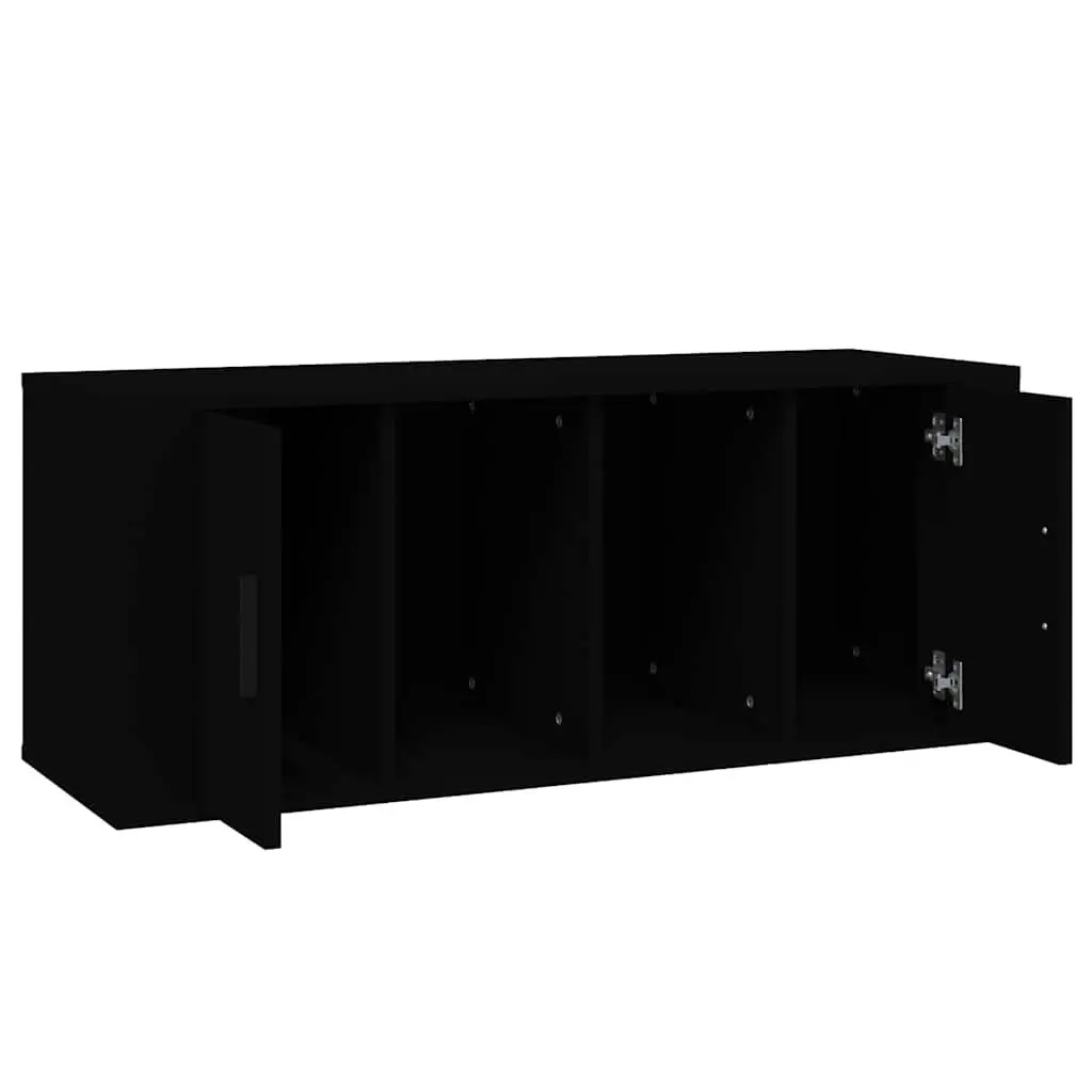 Black TV Cabinet 100x35x40 cm