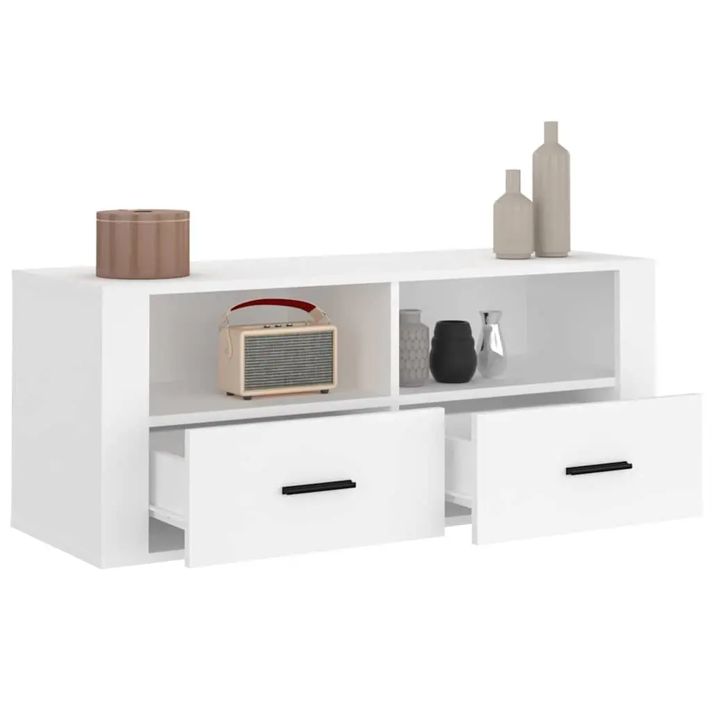 TV Cabinet White Living Room 100x35x40 cm