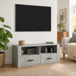 Specifications of Concrete Grey TV Cabinet with Storage