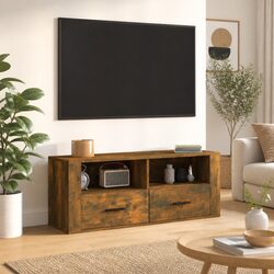 TV Cabinet Specifications: Smoked Oak Media Storage Unit