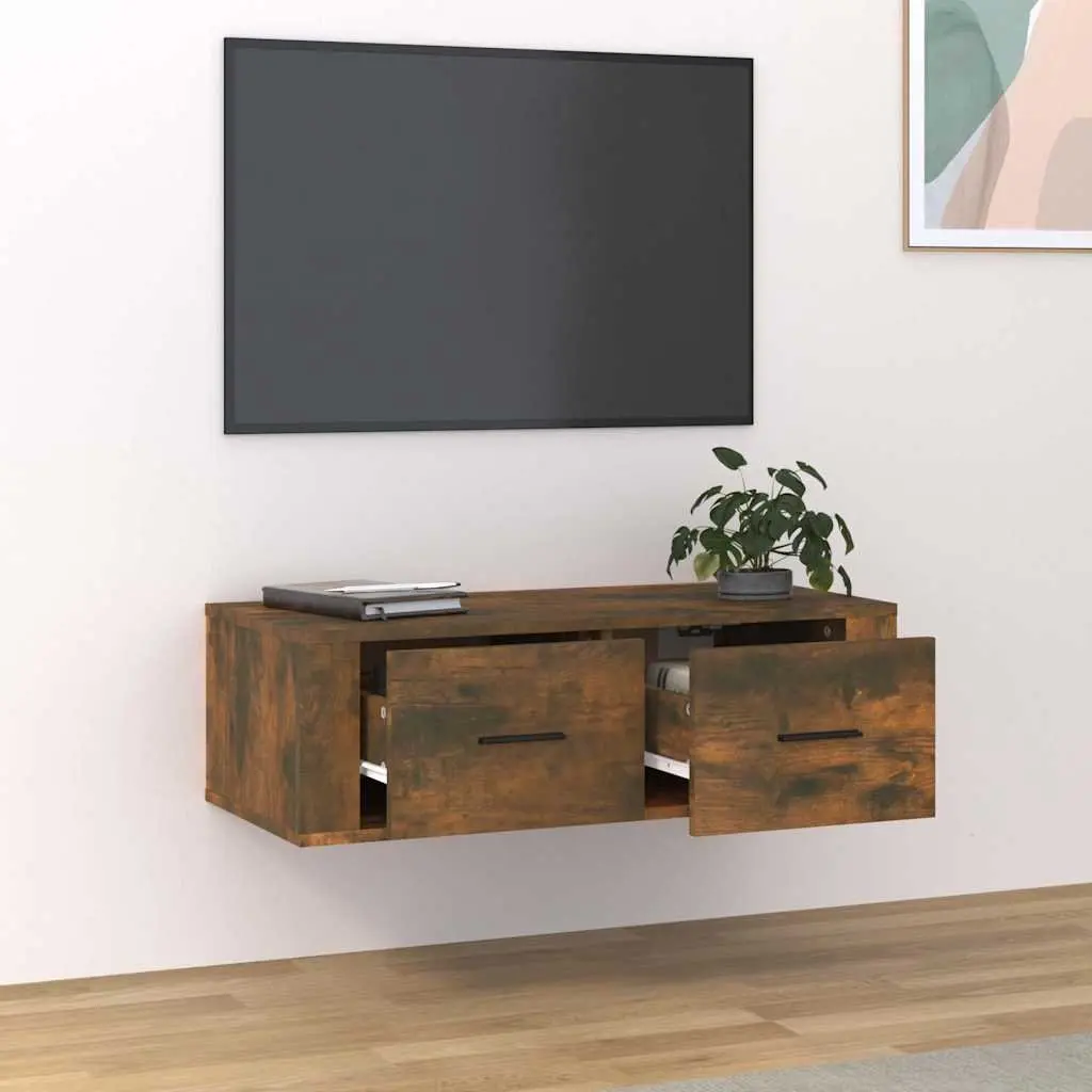 Wall-Mounted TV Cabinet with Storage