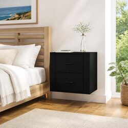 Wall-Mounted Bedside Cabinet Dimensions and Features