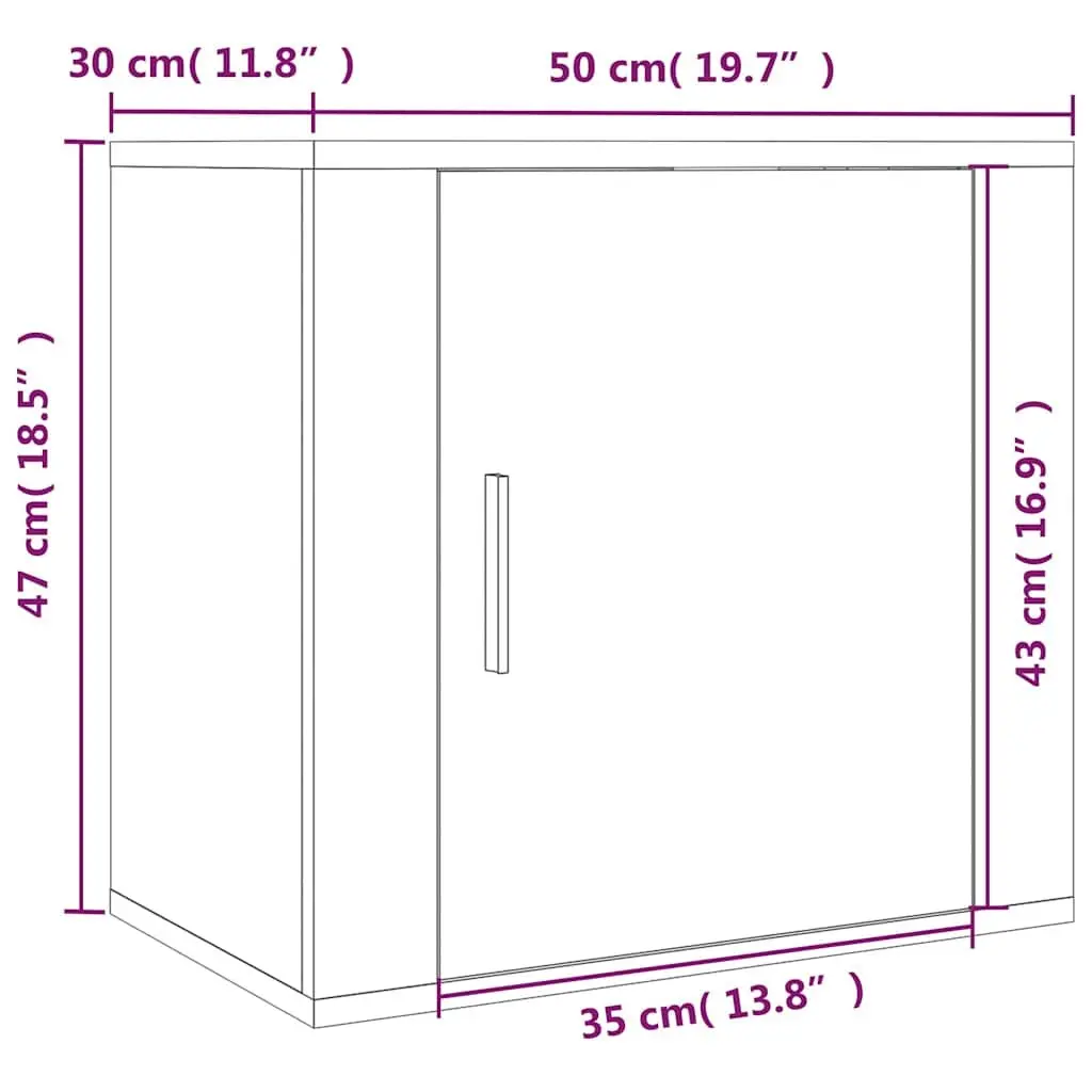 White High Gloss Wall-Mounted Bedside Cabinet
