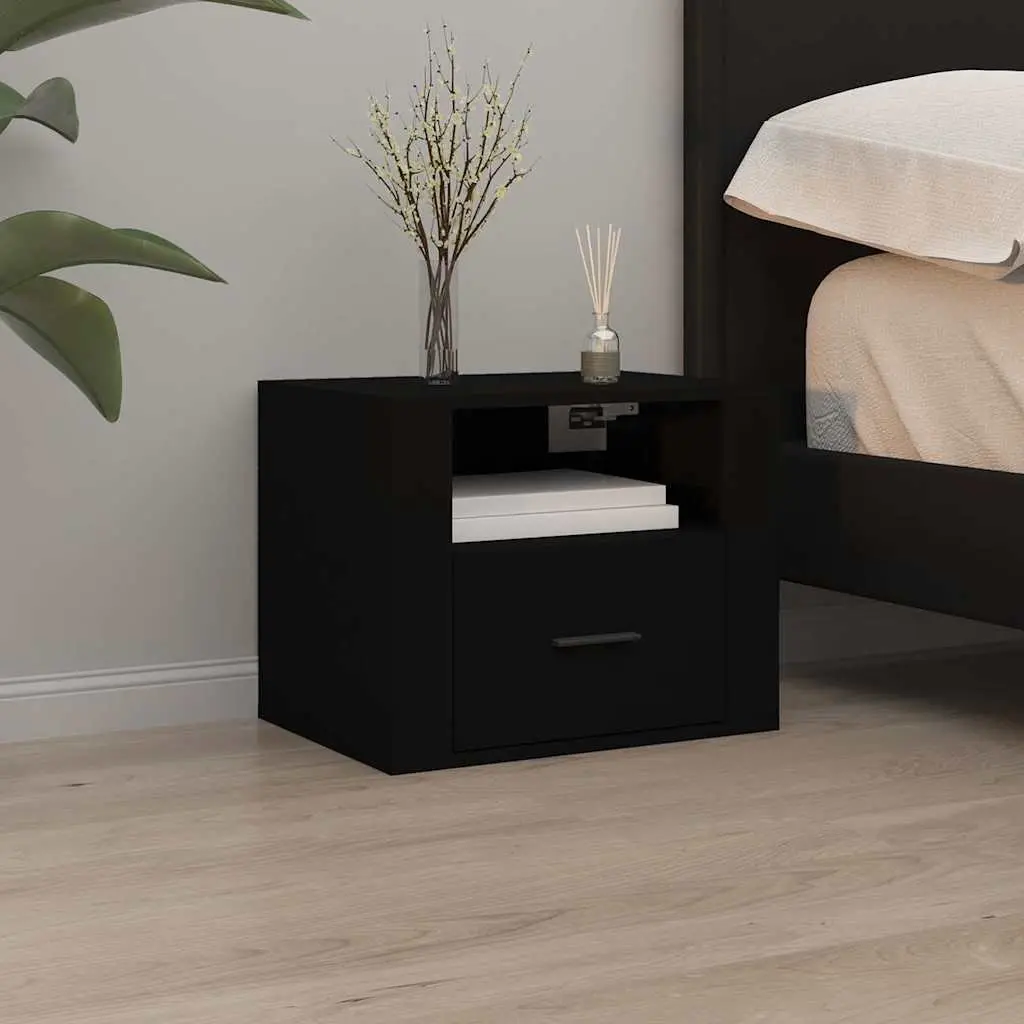 Wall-Mounted Bedside Cabinets 2 pcs