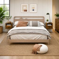 Wall-mounted Bedside Cabinets 2 pcs Brown Floating Storage Organizer 50x36x40cm