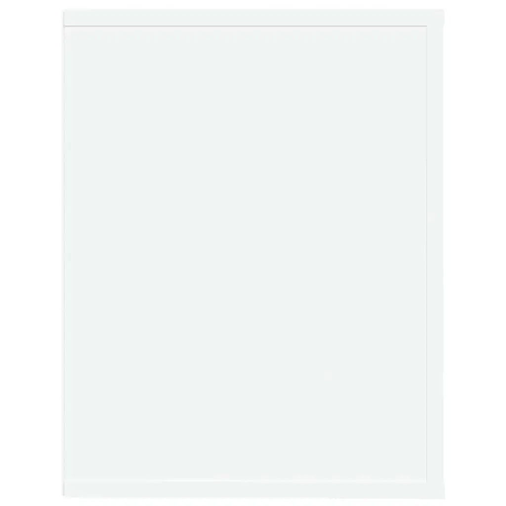 Shoe Rack White 75x35x45cm Storage Cabinet 2 Compartments Engineered Wood