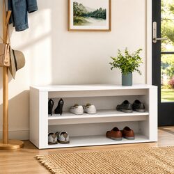 Shoe Rack Dimensions 100L x 35W x 45H cm, 2 Compartments