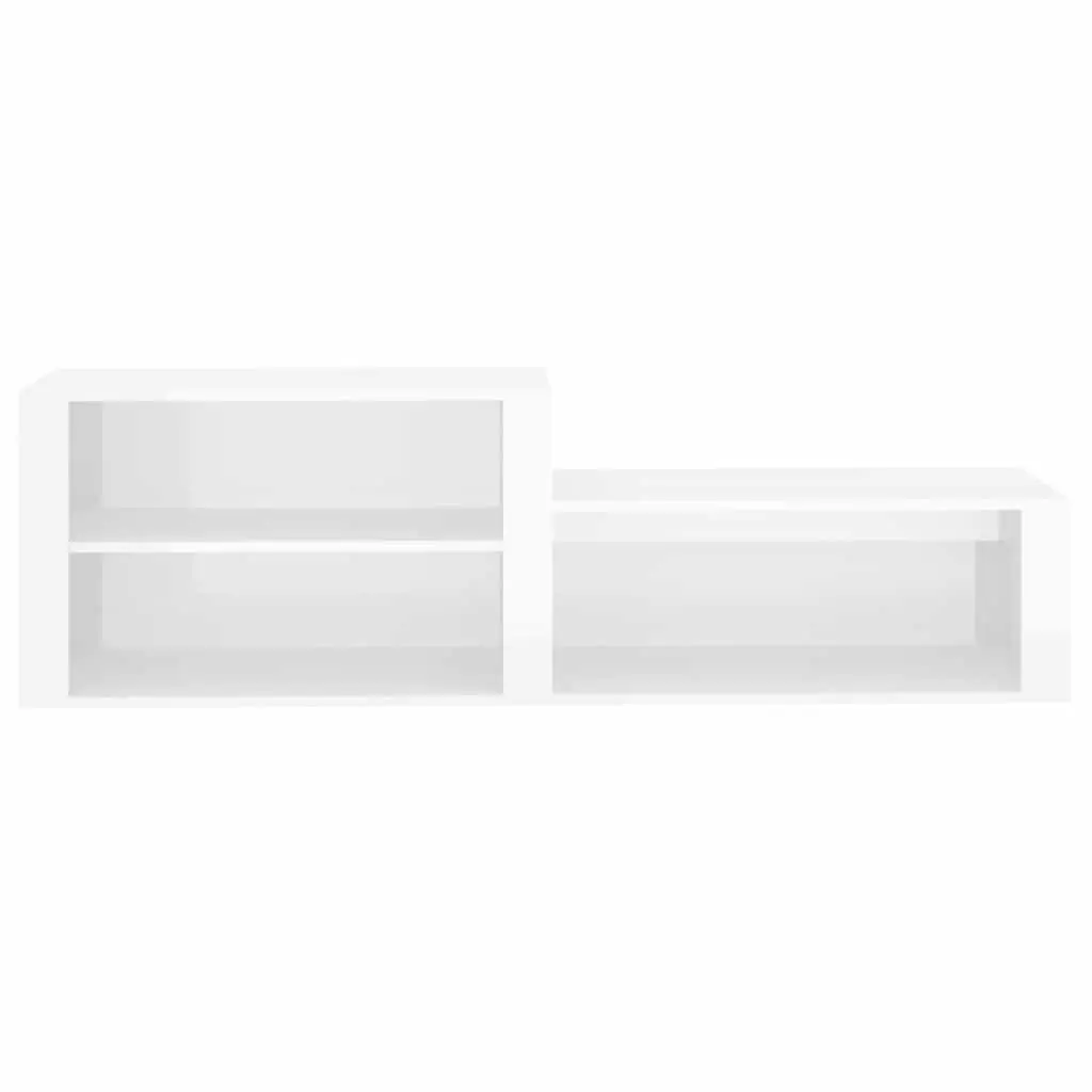 Shoe Cabinet Storage Organiser White Engineered Wood Multiple Compartments
