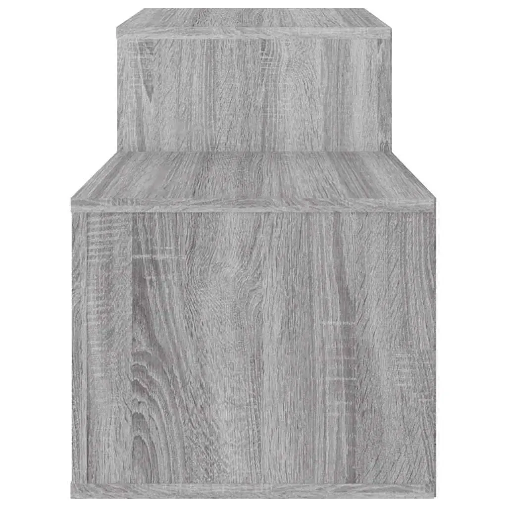 Shoe Cabinet Grey Engineered Wood Storage Rack Organiser Hallway Furniture