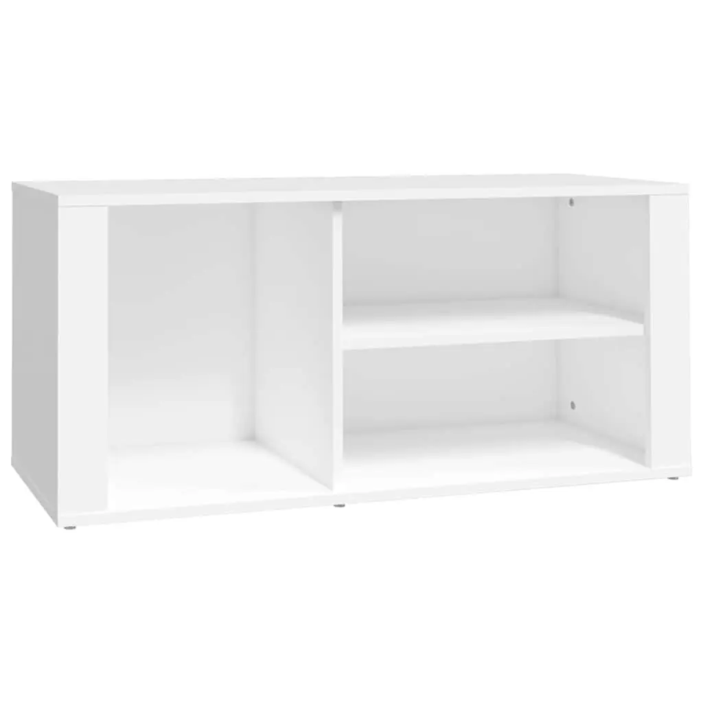 Shoe Cabinet White Storage Organiser for Hallway 100W x 35D x 45H cm