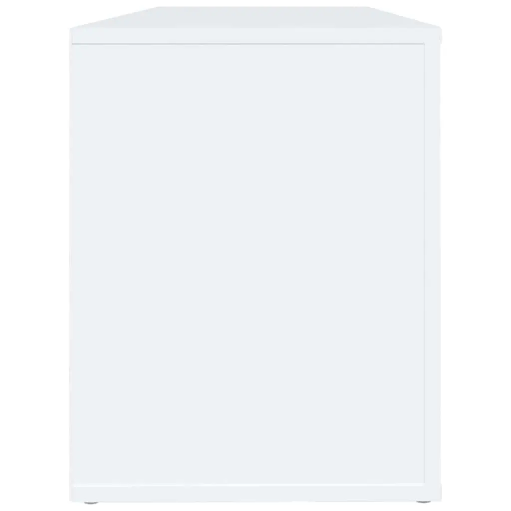Shoe Cabinet White Storage Organiser for Hallway 100W x 35D x 45H cm