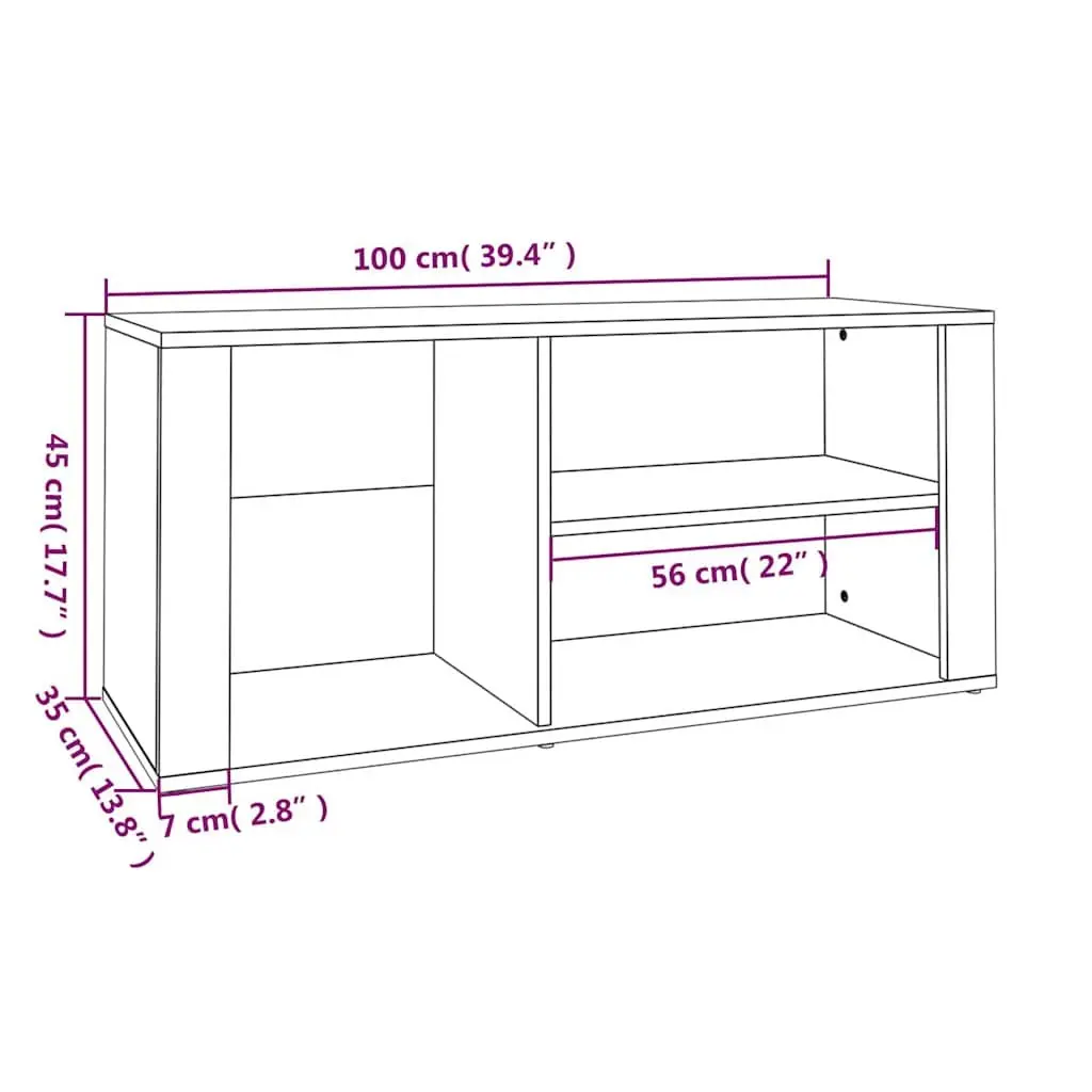 Shoe Cabinet Black Storage Organiser Engineered Wood Entryway Hallway Furniture